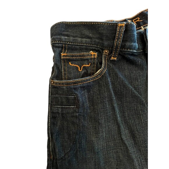 Kimes Ranch Jeans Mens 30x36 Roger Mid Low Rise Slim Bootcut - Picture 8 of 9
